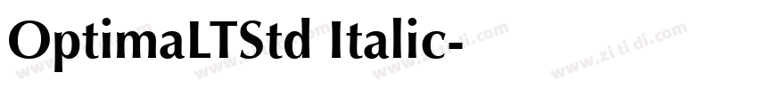 OptimaLTStd Italic字体转换